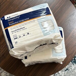 Bundle of 2 Covidien Simplicity Protective Underwear Packages